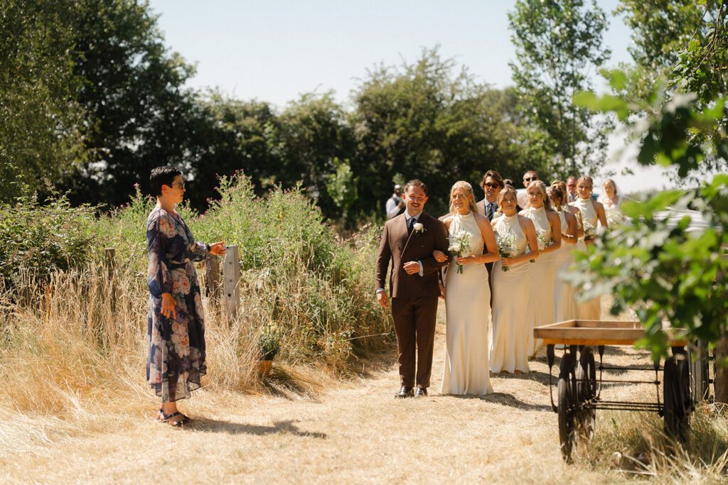 Kate and Ben marquee wedding near Royal Leamington Spa, coordinated by Inspired By You