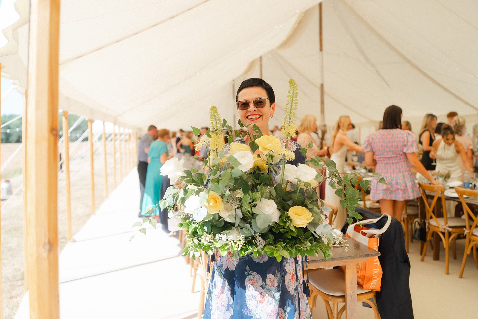 Kate and Ben marquee wedding near Royal Leamington Spa, coordinated by Inspired By You
